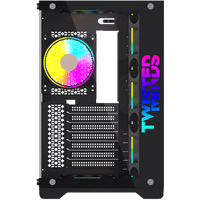 Twisted Minds Bullet-07 Mid Tempered Glass Mid Tower Gaming Case - Black TM1-B-S