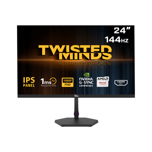 Twisted Minds ECO SERIES 24” FHD, 144hz, 1MS, HDMI 2.1 & DP 1.4 Gaming Monitor - TM24FHD144IPS