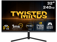 Twisted Minds 32 ,FHD ,240HZ ,VA, 1ms/HDR HDMI2.1 Gaming Monitor TM32FHD240VA