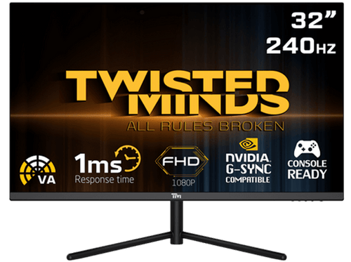 Twisted Minds 32" FHD ,240HZ, VA, 1ms, HDR, HDMI2.1 Gaming Monitor - TM32FHD240VA