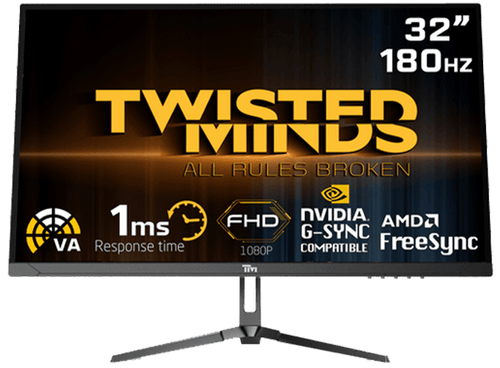 Twisted Minds 32inch, HDR, FHD ,180Hz, VA, 1ms, HDMI2.0 Gaming Monitor - TM32FHD180VA