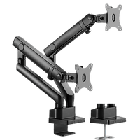 Twisted Minds Dual Slim Pole Mounted Spring Assisted Monitor Arm TM-20-C012P