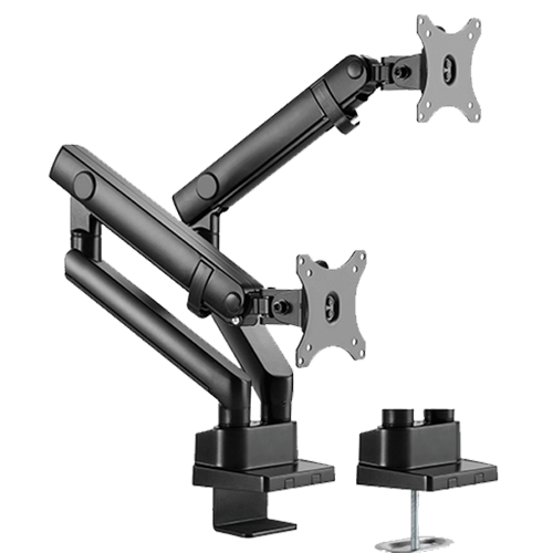 Twisted Minds Dual Slim Pole Mounted Spring Assisted Monitor Arm TM-20-C012P
