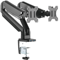 Twisted Minds Dual Monitor Aluminum Slim Mechanical Spring USB Monitor Arm TM-26-C012