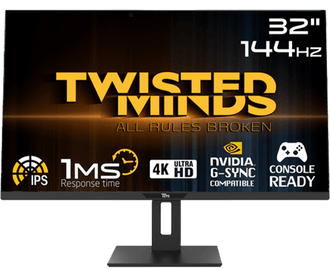 Twisted Minds UHD 32'', 144Hz, 1ms, HDMI 2.1 Gaming Monitor TM32DUI