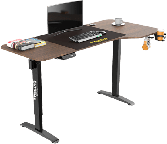 Twisted Minds T Shaped Gaming Desk Electric-height adjustable - Right TM-T-9085-R
