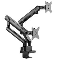 Twisted Minds Dual Slim Pole Mounted Spring Assisted Monitor Arm TM-20-C012P