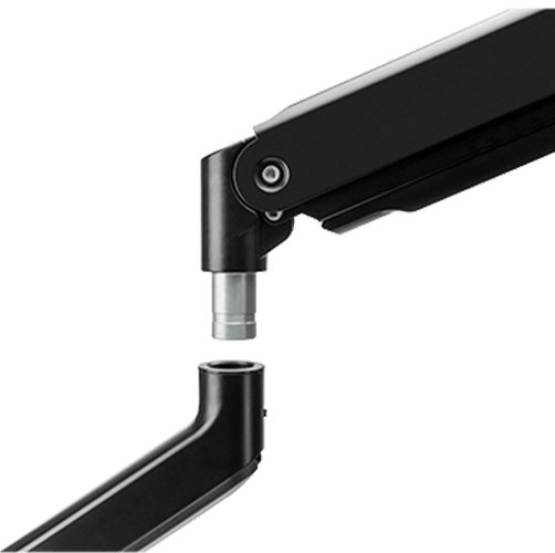 Twisted Minds Single Monitor Heavy Duty Spring Assisted Monitor Arm USB Port TM-60-C06