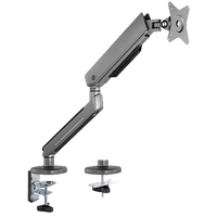 Twisted Minds Premium Gaming Single Monitor Arm RGB Lighting – Grey - TM-54-C06-G