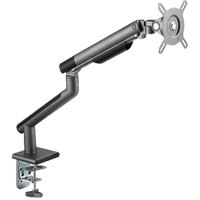 Twisted Minds Single Monitor Premium Silm Spring Assisted Monitor Arm - Grey TM-49-C06-G