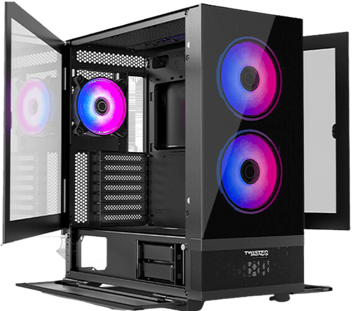 Twisted Minds Minimalist -04 Mid Tower Gaming Case - Black - TM-X5-B