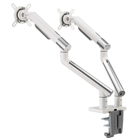 Twisted Minds Dual Monitors Premium Slim Spring-Assisted Monitor Arms - Grey TM-49-C012-G