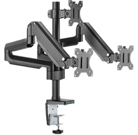Twisted Minds Triple Monitor Aluminum Slim Mechanical Spring USB Monitor Arm TM-26-C018UP
