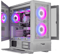Twisted Minds Minimalist -04 Mid Tower Gaming Case - White TM-X5-W