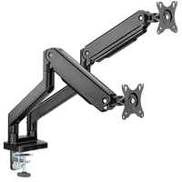 Twisted Minds Dual Monitor Heavy Duty Spring Assisted Monitor Arm USB Port TM-60-C012