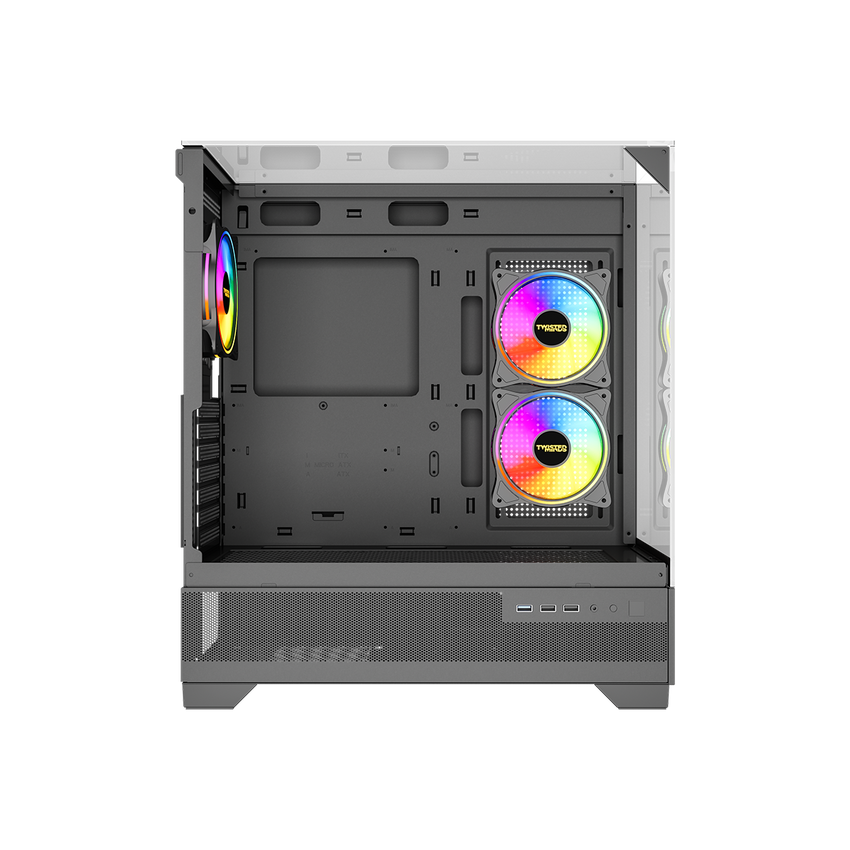 Twisted Minds DarkPulse Tempered Glass Mid Tower Gaming Case Black - TM-XL290-B
