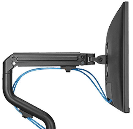 Twisted Minds Dual Monitor Pipe Shaped Counterbalance Spring Assisted Monitor Arm TM-71-C012