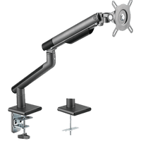 Twisted Minds Single Monitor Premium Silm Spring Assisted Monitor Arm - Grey TM-49-C06-G