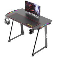 Twisted Minds A Shaped Gaming Desk Carbon fiber texture TM-A-1060-RGB