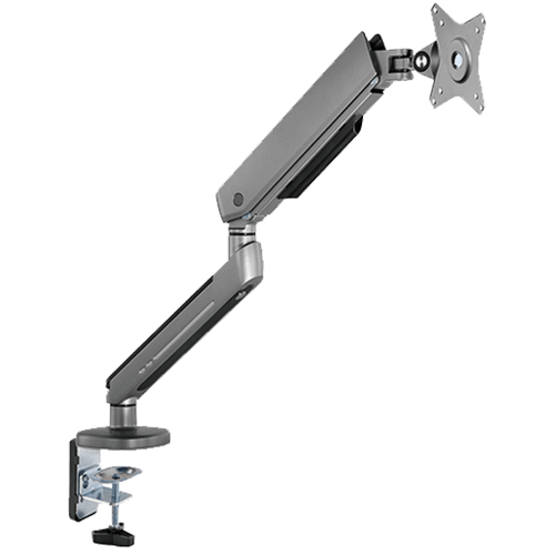Twisted Minds Premium Gaming Single Monitor Arm RGB Lighting – Grey - TM-54-C06-G