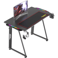 Twisted Minds A Shaped Gaming Desk Carbon fiber texture TM-A-1060-RGB