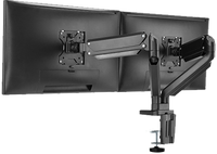 Twisted Minds Dual Monitor Aluminum Slim Mechanical Spring USB Monitor Arm TM-26-C012