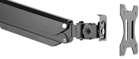 Twisted Minds Single Monitor Aluminum Slim Mechanical Spring USB Monitor Arm TM-26-C06