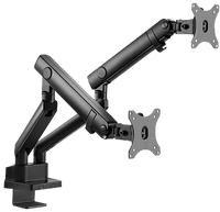 Twisted Minds Dual Slim Pole Mounted Spring Assisted Monitor Arm TM-20-C012P