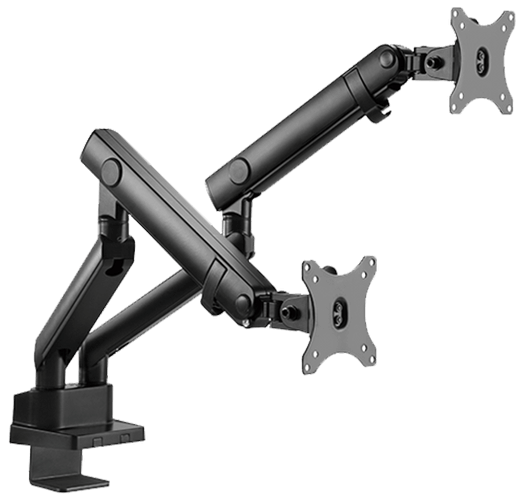 Twisted Minds Dual Slim Pole Mounted Spring Assisted Monitor Arm TM-20-C012P