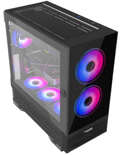 Twisted Minds Minimalist -04 Mid Tower Gaming Case - Black TM-X5-B