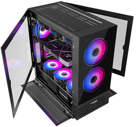 Twisted Minds Minimalist -04 Mid Tower Gaming Case - Black TM-X5-B