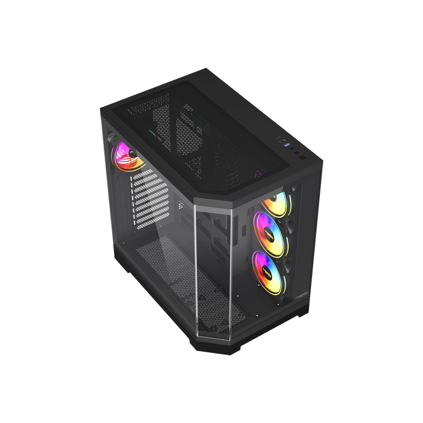 Twisted Minds Vanguard - 04 Mid Tower Gaming Case - Black – TM-P285-B