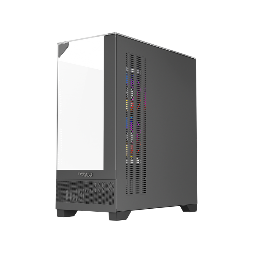Twisted Minds DarkPulse Tempered Glass Mid Tower Gaming Case Black - TM-XL290-B