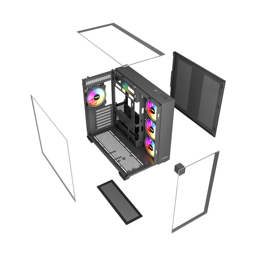 Twisted Minds Warden Rider Gaming Case Mid Tower 04 Black – TM-M2858-B