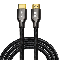 Twisted Minds HDMI 2.1 Resolution 8K/60Hz, 4K/120Hz, 4K/60Hz - Bandwidth 48Gbps Cable 5M - TM-Z8KHDMI-5M