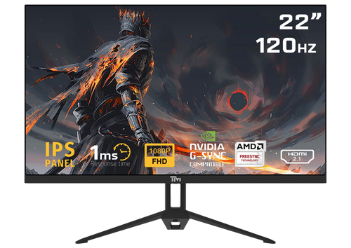 Twisted Minds ECO SERIES 22” FHD, 120hz, 1MS, HDMI 2.1, DP 1.4 Gaming Monitor - TM22FHD120IPS