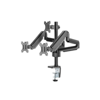 Twistedminds Premium Triple Monitors Aluminum Pole Mounted Gas Spring Monitor Arm – TM-26-C018P