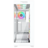 Twisted Minds Quantum Mid Tempered Glass Mid Tower Gaming Case - White - TM-TM-290XL-9-W