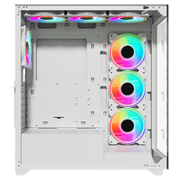 Twisted Minds Quantum Mid Tempered Glass Mid Tower Gaming Case - White - TM-TM-290XL-9-W