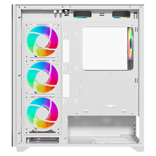 Twisted Minds Quantum Mid Tempered Glass Mid Tower Gaming Case - White - TM-TM-290XL-9-W