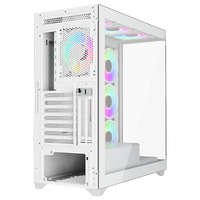 Twisted Minds Quantum Mid Tempered Glass Mid Tower Gaming Case - White - TM-TM-290XL-9-W
