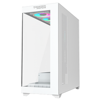 Twisted Minds Quantum Mid Tempered Glass Mid Tower Gaming Case - White - TM-TM-290XL-9-W
