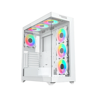 Twisted Minds Quantum Mid Tempered Glass Mid Tower Gaming Case - White - TM-290XL-9-W