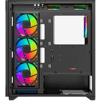 Twisted Minds Quantum Mid Tempered Glass Mid Tower Gaming Case - Black - TM-290XL-9B