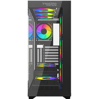Twisted Minds Quantum Mid Tempered Glass Mid Tower Gaming Case - Black - TM-290XL-9B