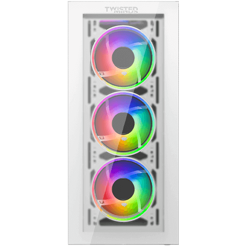 Twisted Minds Manic Shooter-03 Tempered Glass Mid Tower Gaming Case - TM-350-18-W