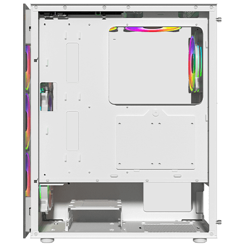 Twisted Minds Manic Shooter-03 Tempered Glass Mid Tower Gaming Case - TM-350-18-W