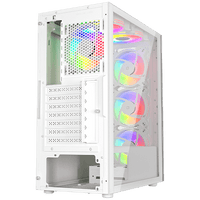 Twisted Minds Manic Shooter-03 Tempered Glass Mid Tower Gaming Case - TM-350-18-W
