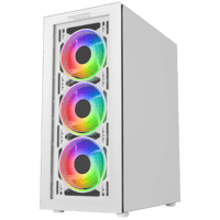 Twisted Minds Manic Shooter-03 Tempered Glass Mid Tower Gaming Case - TM-350-18-W