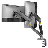 Twisted Minds Identity Premium Dual-Monitor Gaming Monitor Arms with RGB Lighting TM-54-C012-G